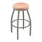 Holland Bar Stool Co 30" Swivel Bar Stool, Nickel Finish, Nat Oak Seat 80230ANNatOak - alternate 1